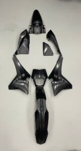 Fantic XE/XM 50 Plasticset WIT/ZWART